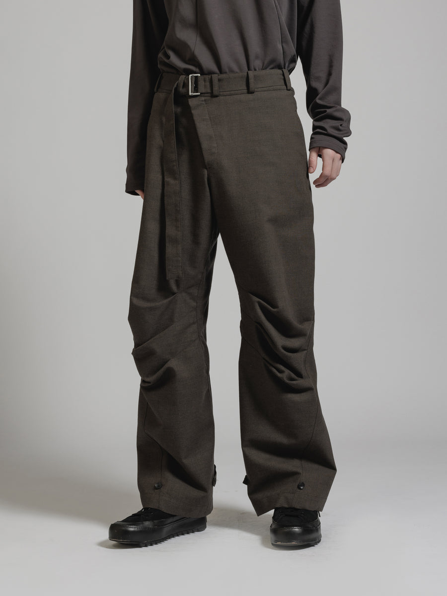 パンツ The Viridi Anne Deformation Slacks Pants THE VIRIDI-ANNE（ザ ヴィリディアン） TVA 24AW SHARKSKIN WIDE
