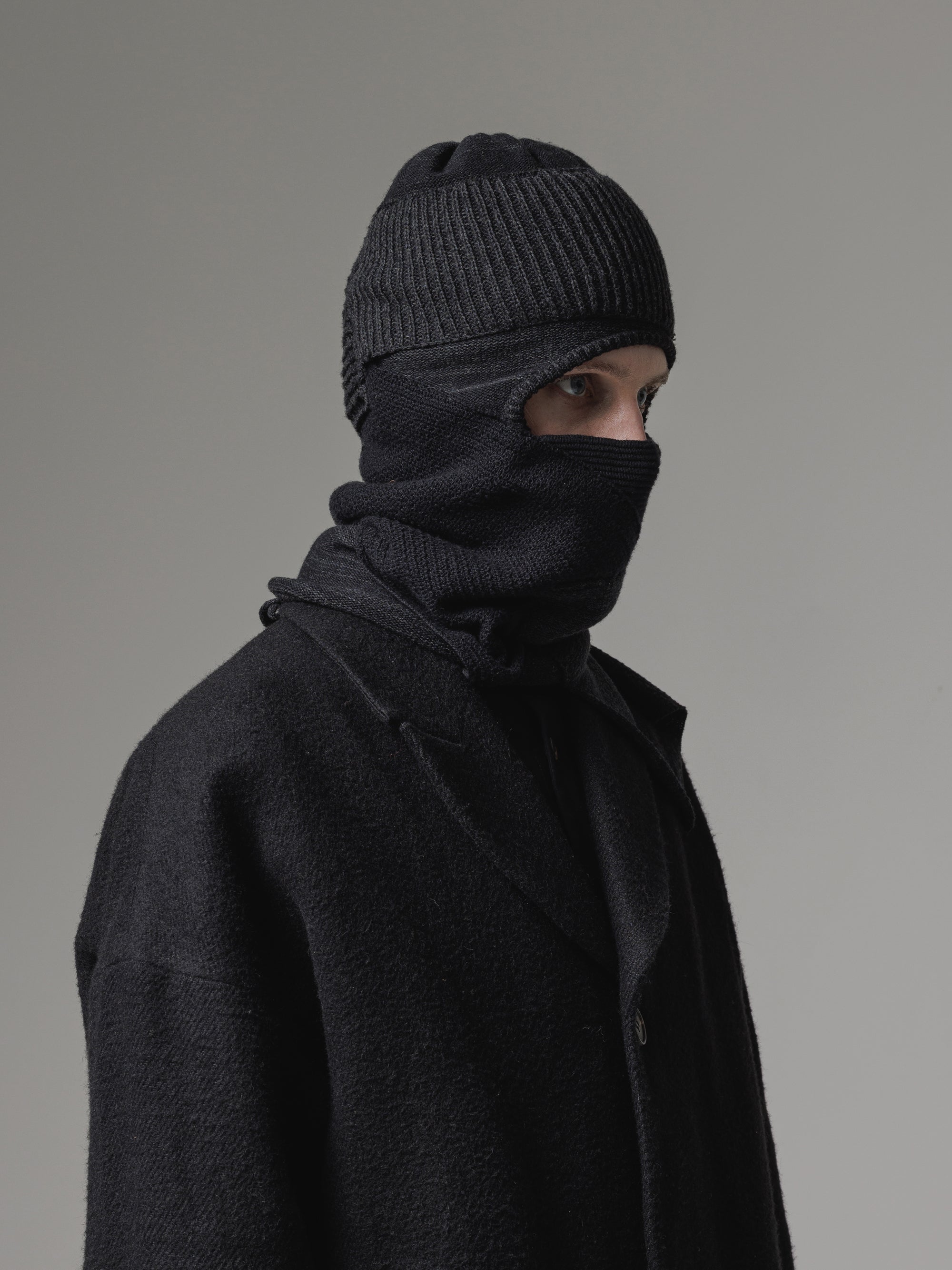 ★ペリロコ★ バラ(^^) AMBIDEX Store △○CABLE KNIT バラクラバ(F MIDNIGHT): FLAT