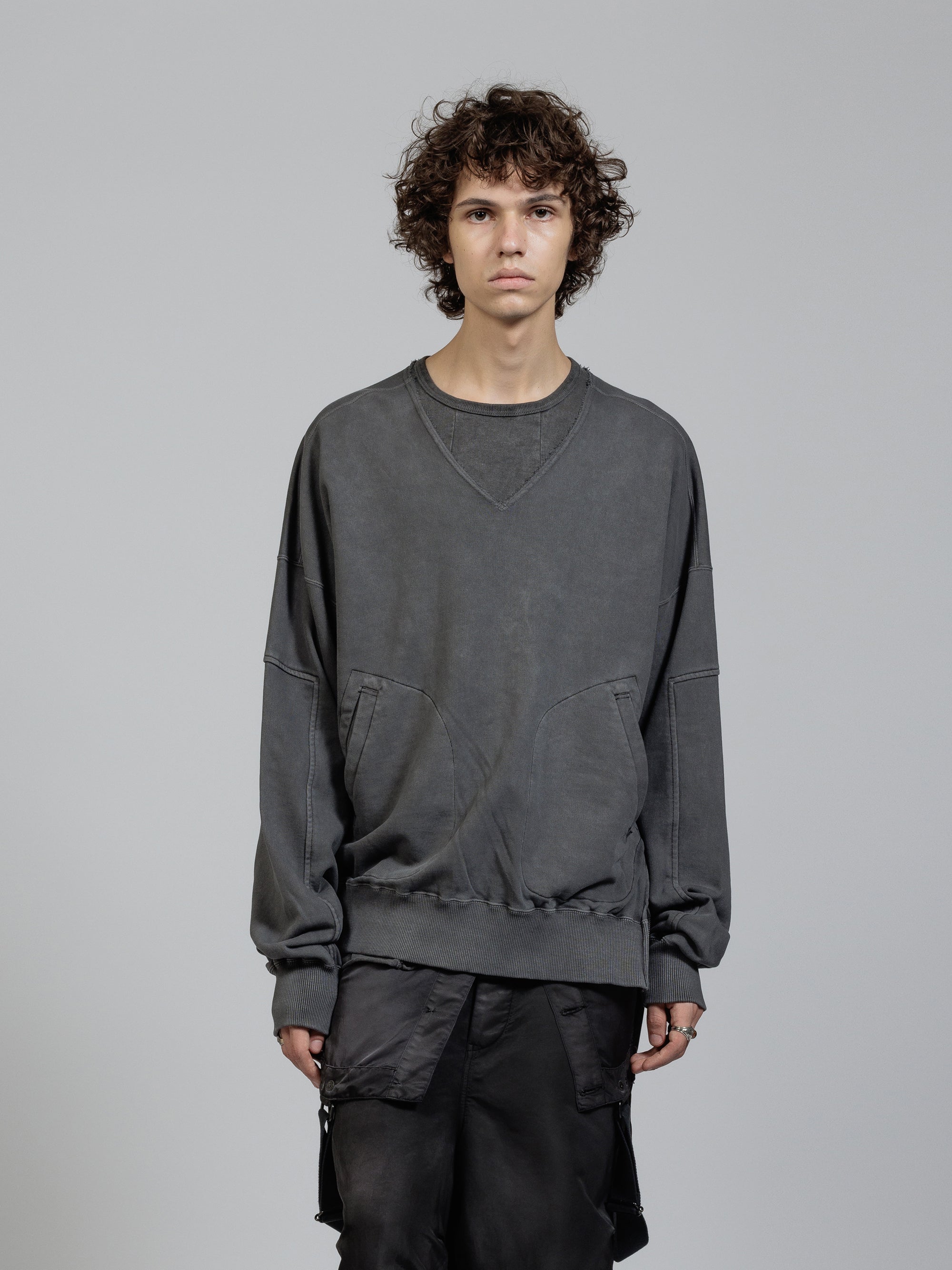 THE VIRIDI-ANNE TVA 25SS Sweat v-necked pullover – The Viridi-anne