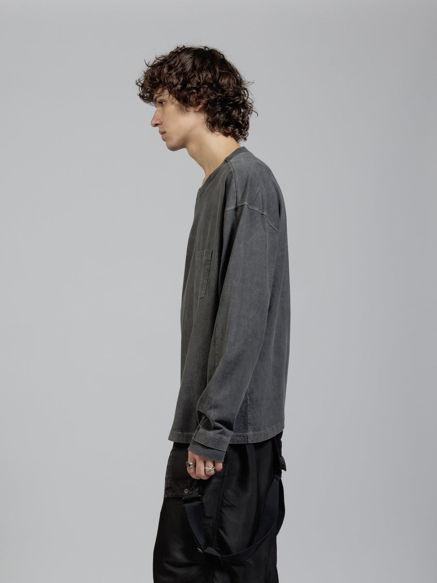 B01644 ザヴィリジアン　コットン スムース ポケットTシャツ The Viridi-anne（ザ ヴィリジアン） OBJECT DYED POCKET T