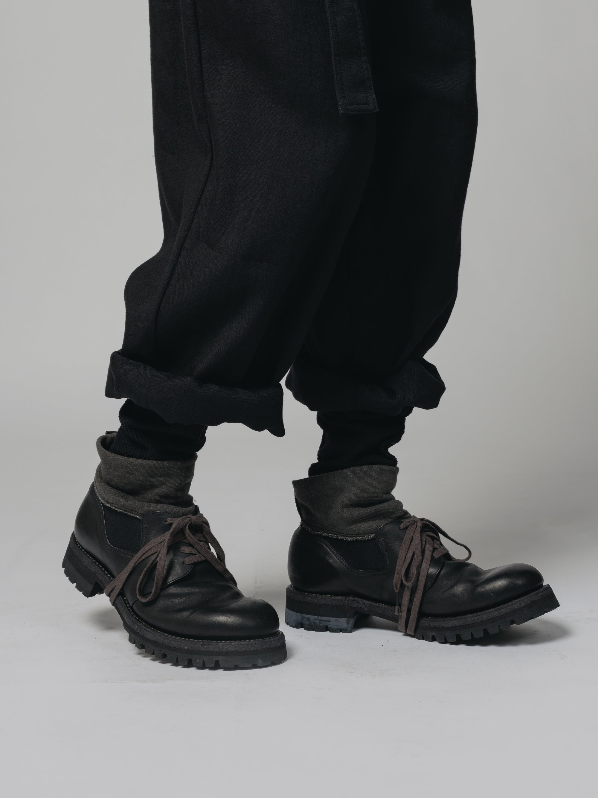 【新品】 THE VIRIDI-ANNE レザーシューズ ブラック スニーカー The Viridi-anne - Leather Lace Up Shoes