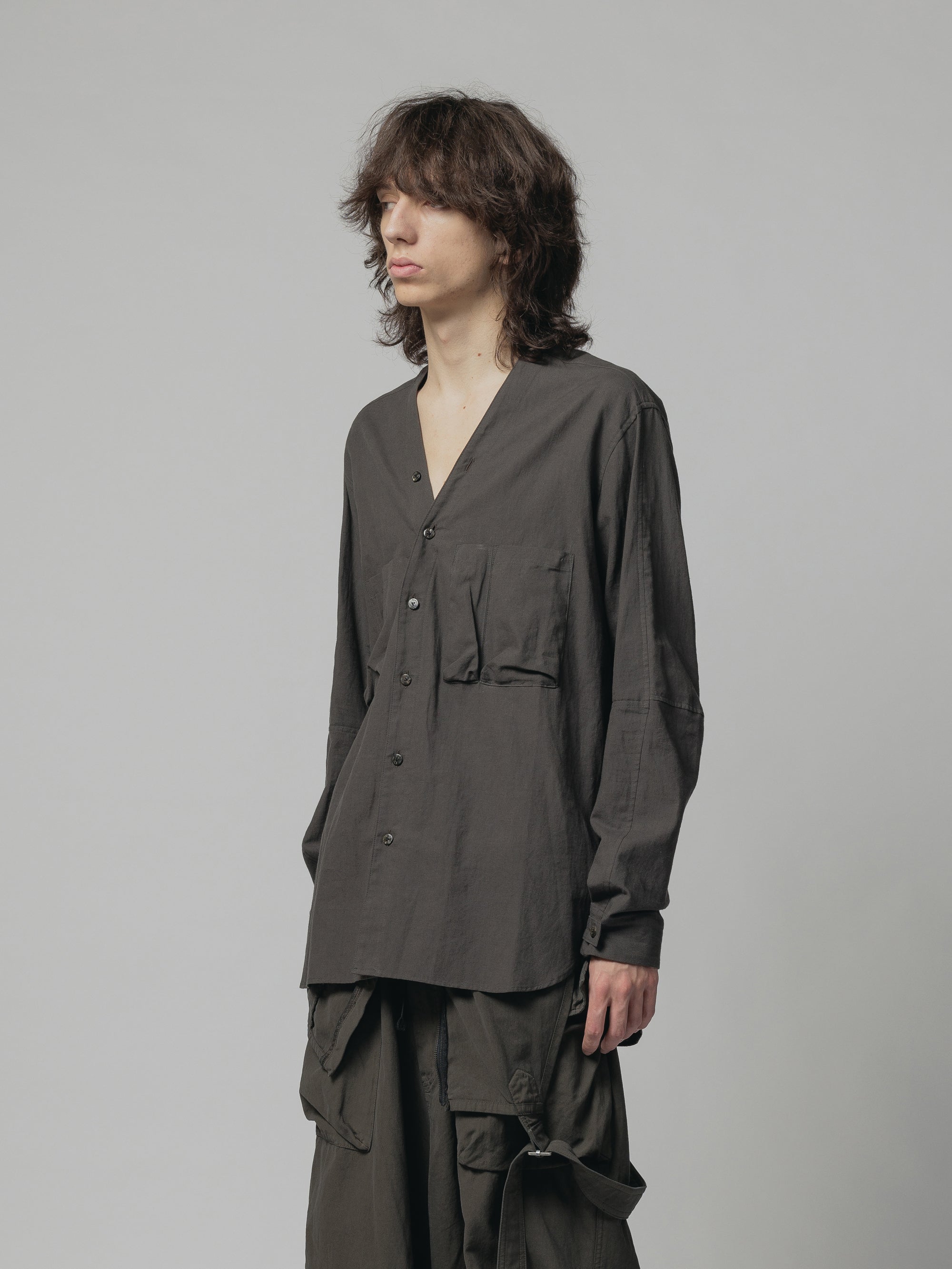 The Viridi-anne silk linen サイドスリットカーディガン The Viridi-anne silk linen サイドスリットカーディガン THE VIRIDI