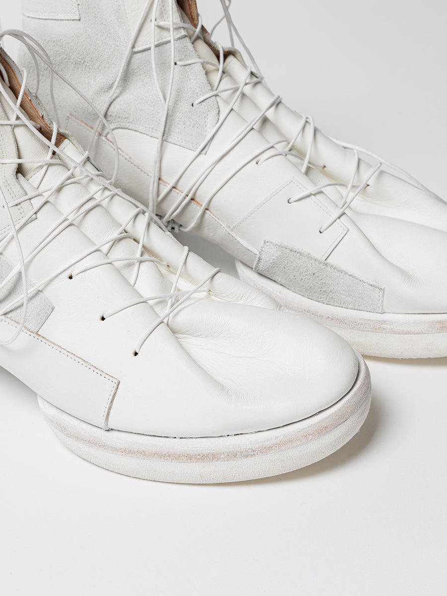 DUELLUM（デュエラム）PATCHED BOOTS (WHITE STITCHED) （パッチワーク