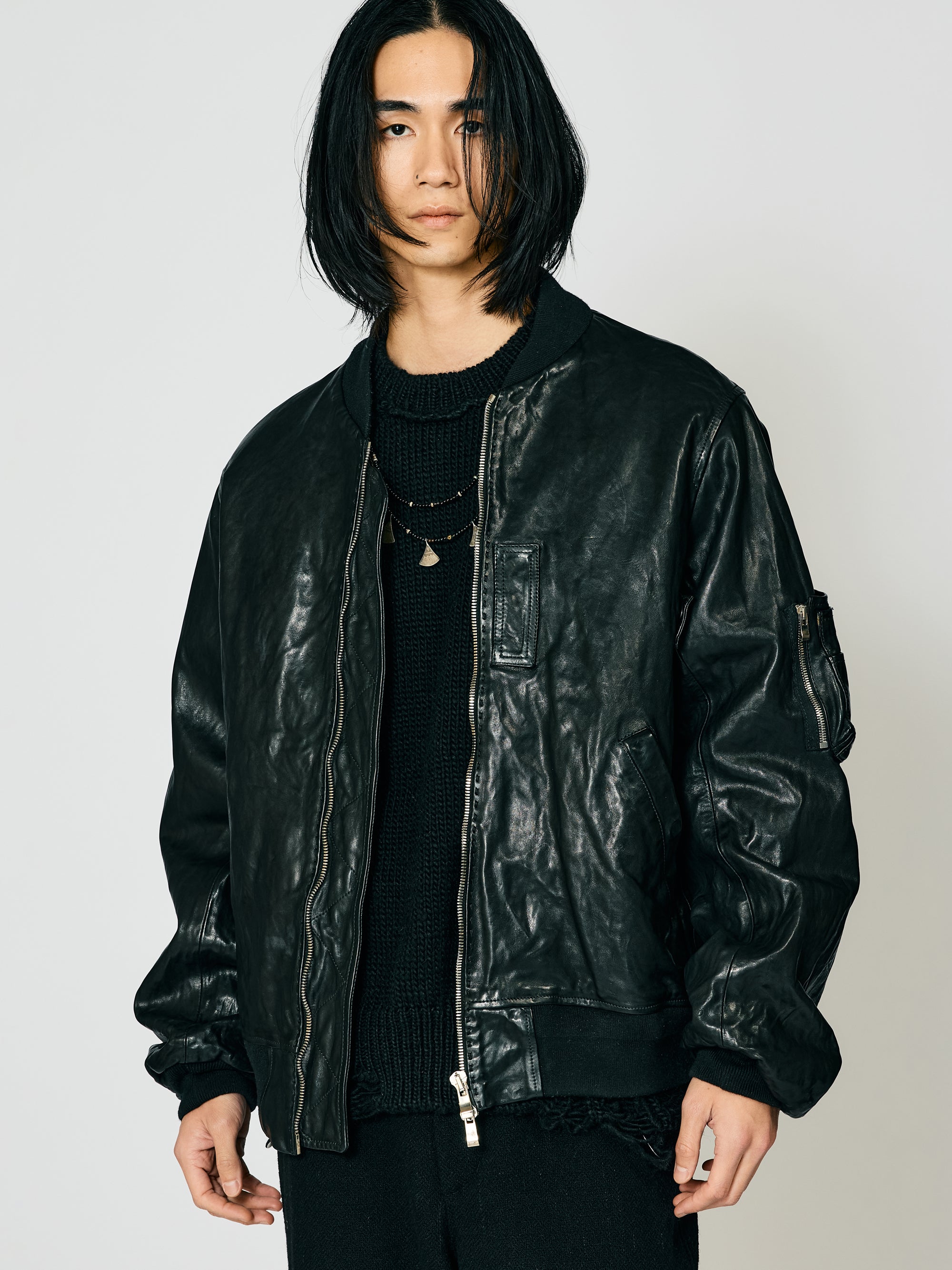ISO] （イソウ） ×incarnation Horsehide Bomber Jacket（incarnation