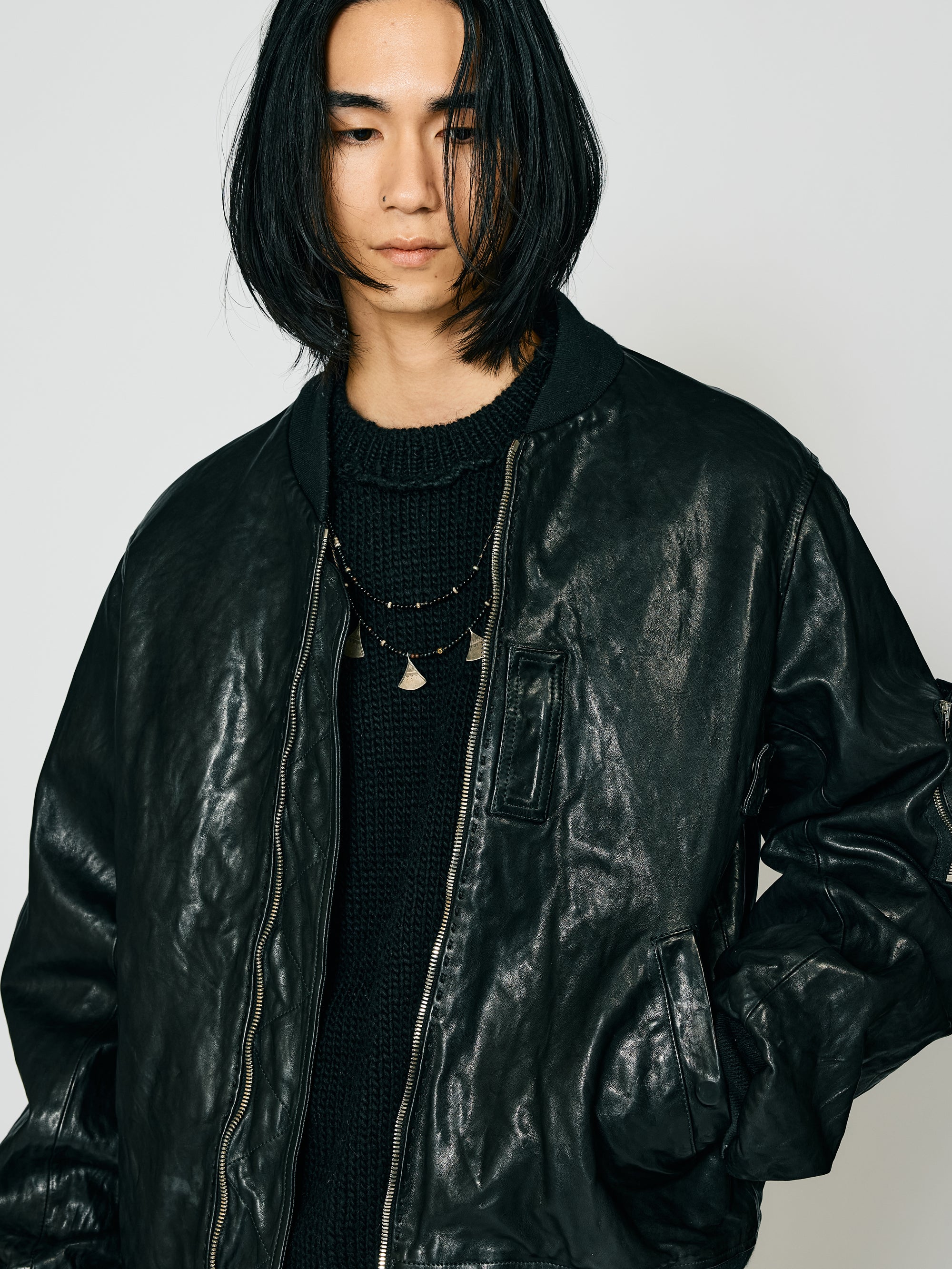 ISO] （イソウ） ×incarnation Horsehide Bomber Jacket（incarnation
