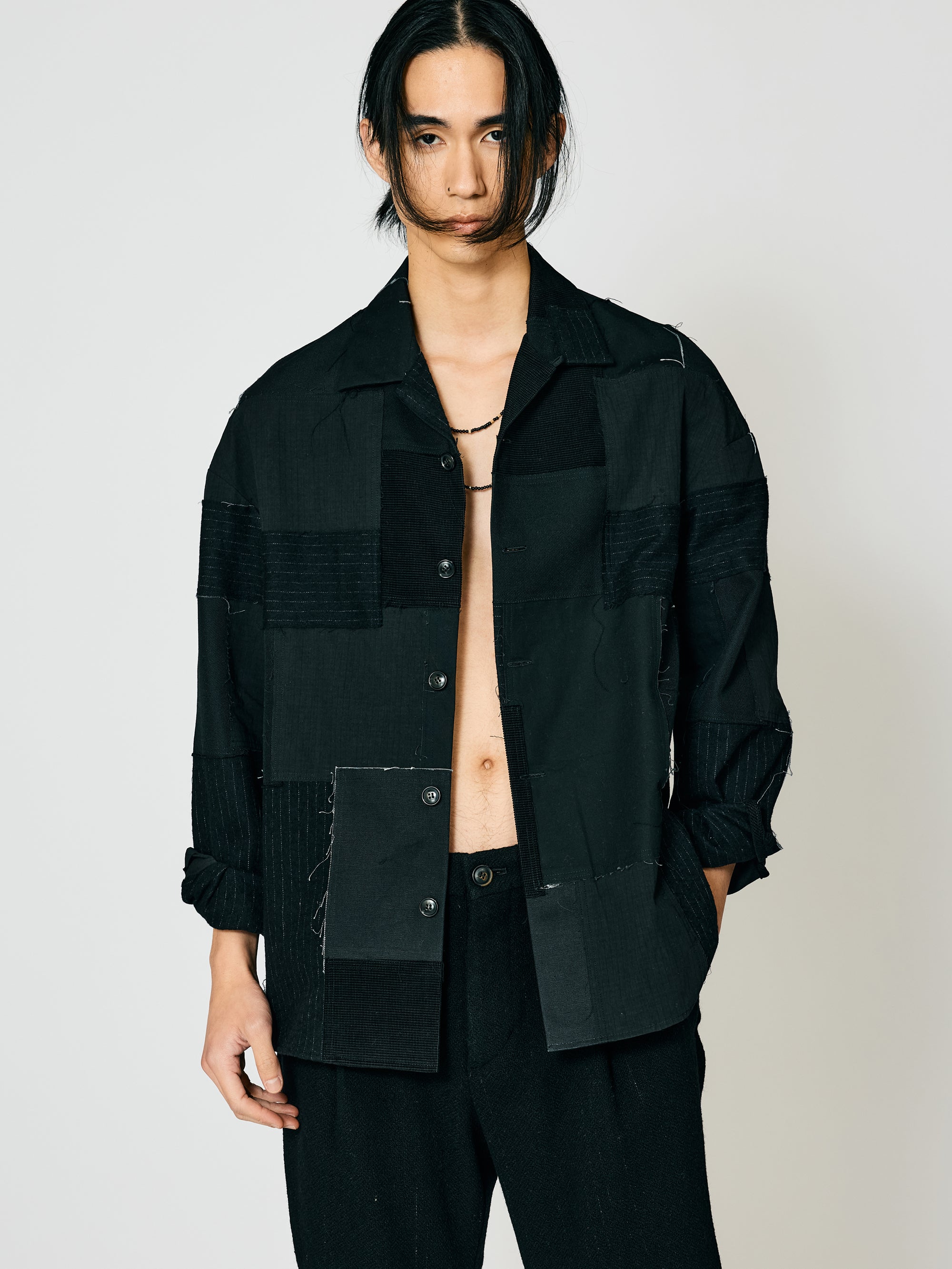 ISO] （イソウ） Patchwork Shirt Jacket（パッチワークシャツ