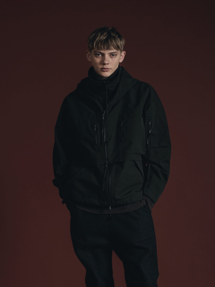 
                  
                    WATER REPELLENT HOODED JACKET
                  
                