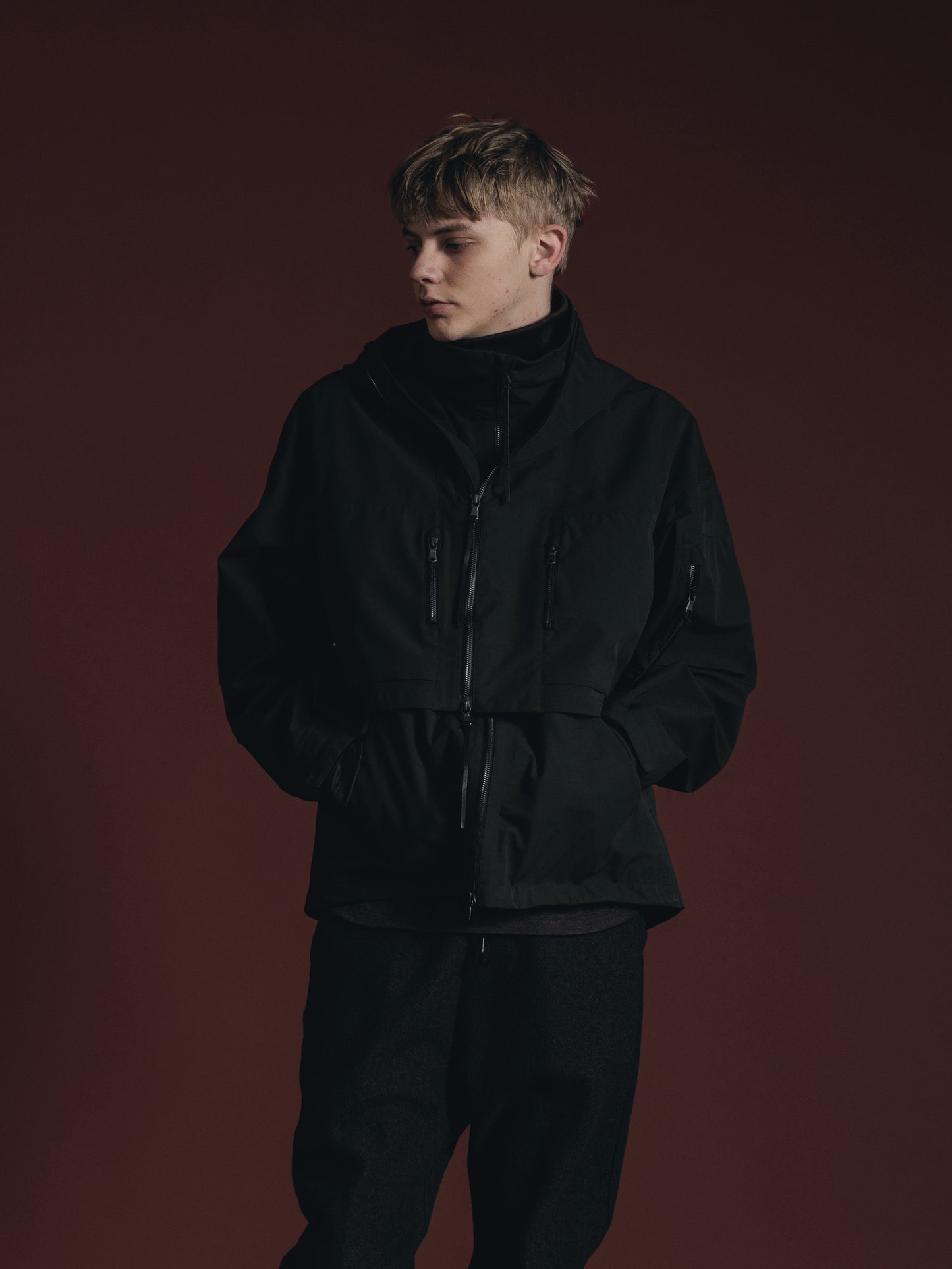 
                  
                    WATER REPELLENT HOODED JACKET
                  
                