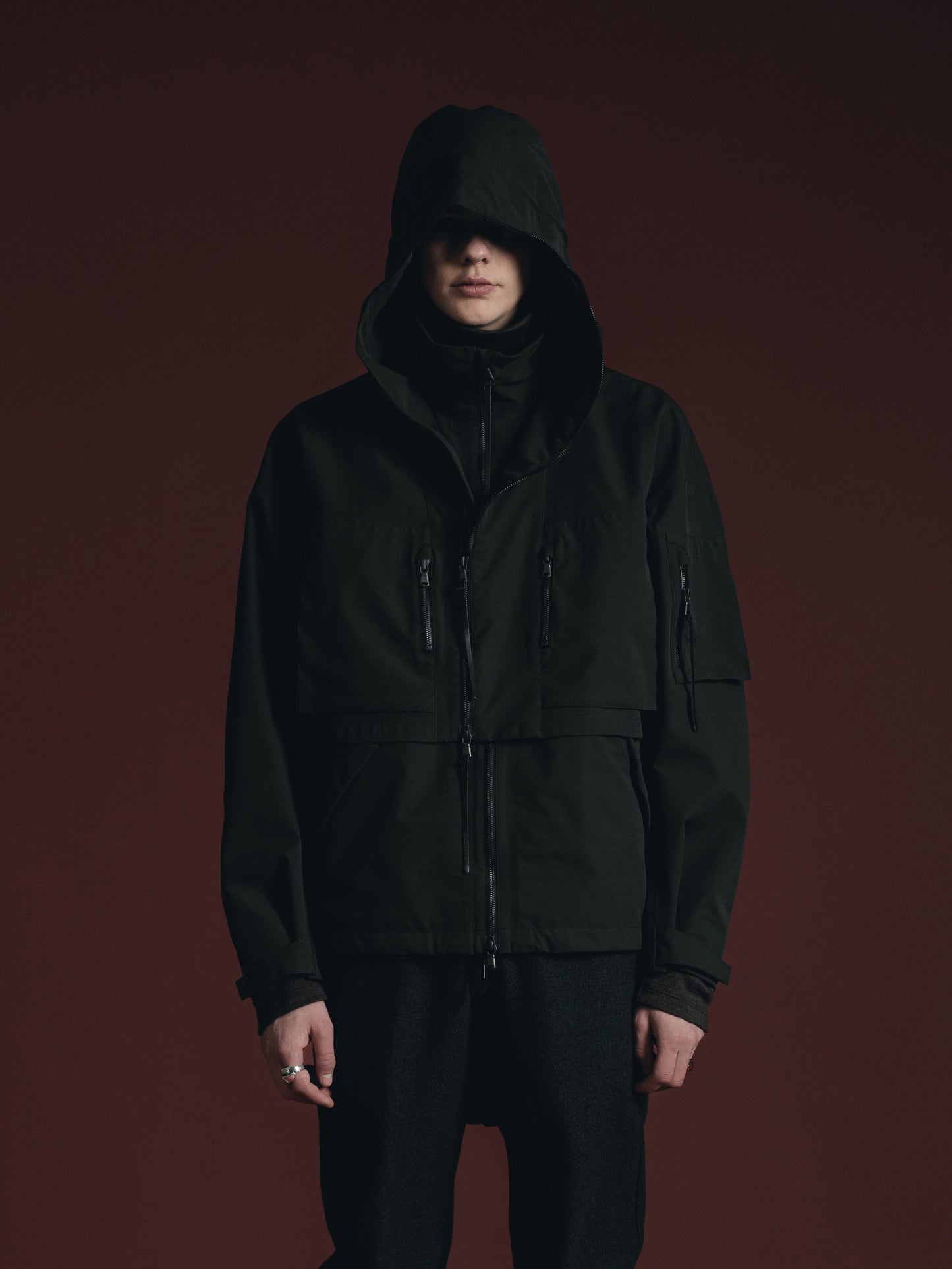 
                  
                    WATER REPELLENT HOODED JACKET
                  
                