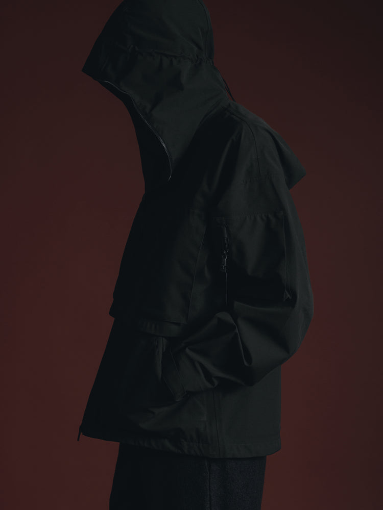 
                  
                    WATER REPELLENT HOODED JACKET
                  
                