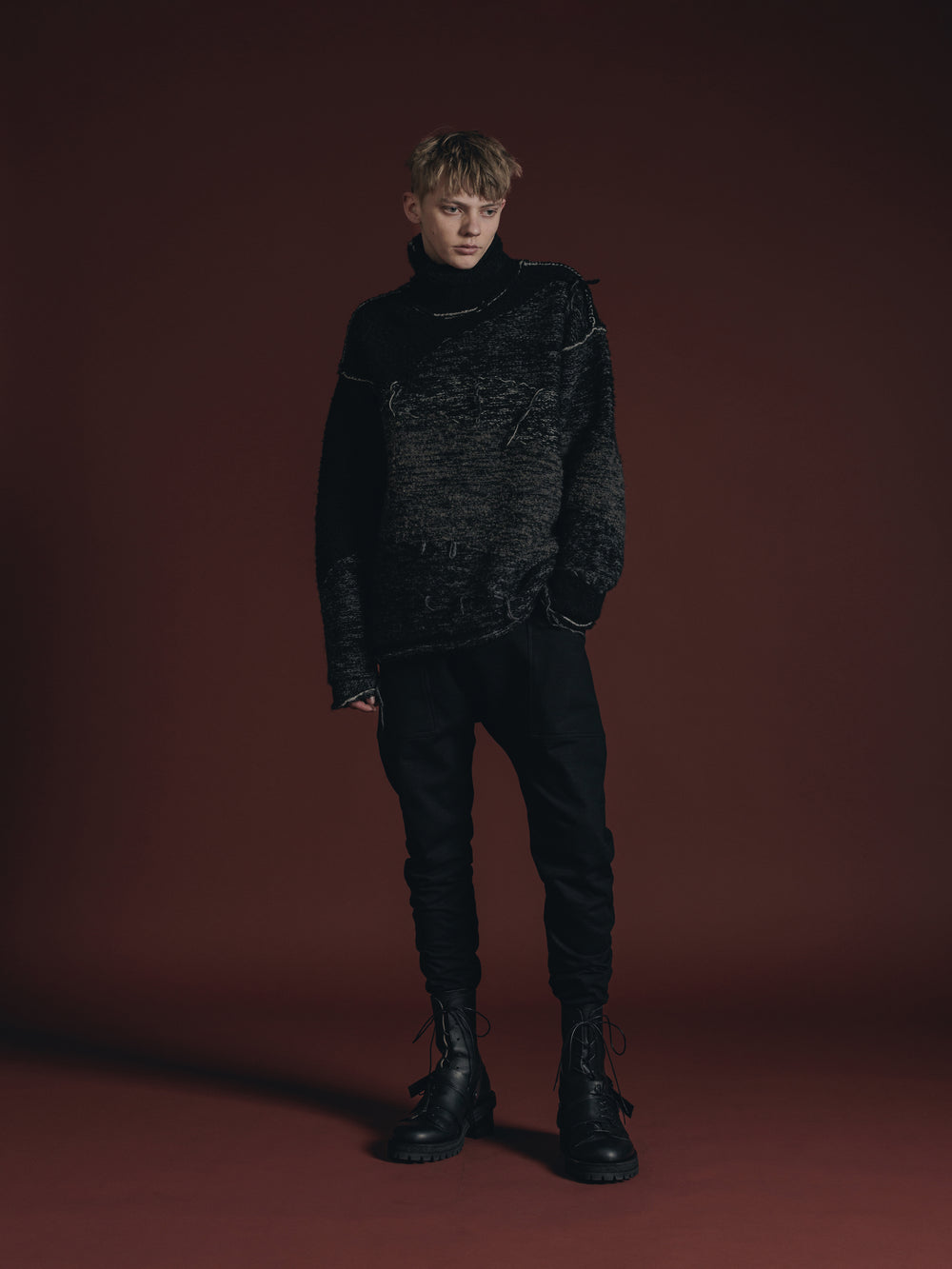 【交渉可】The Viridi-anne リバーシブル グランジニット THE VIRIDI-ANNE リバーシブルグランジセーター