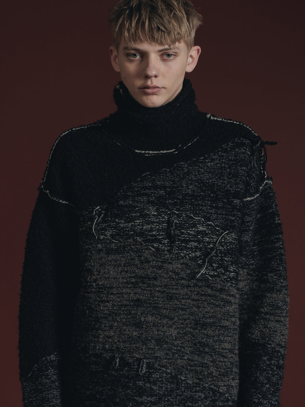 THE VIRIDI-ANNE リバーシブルグランジセーター