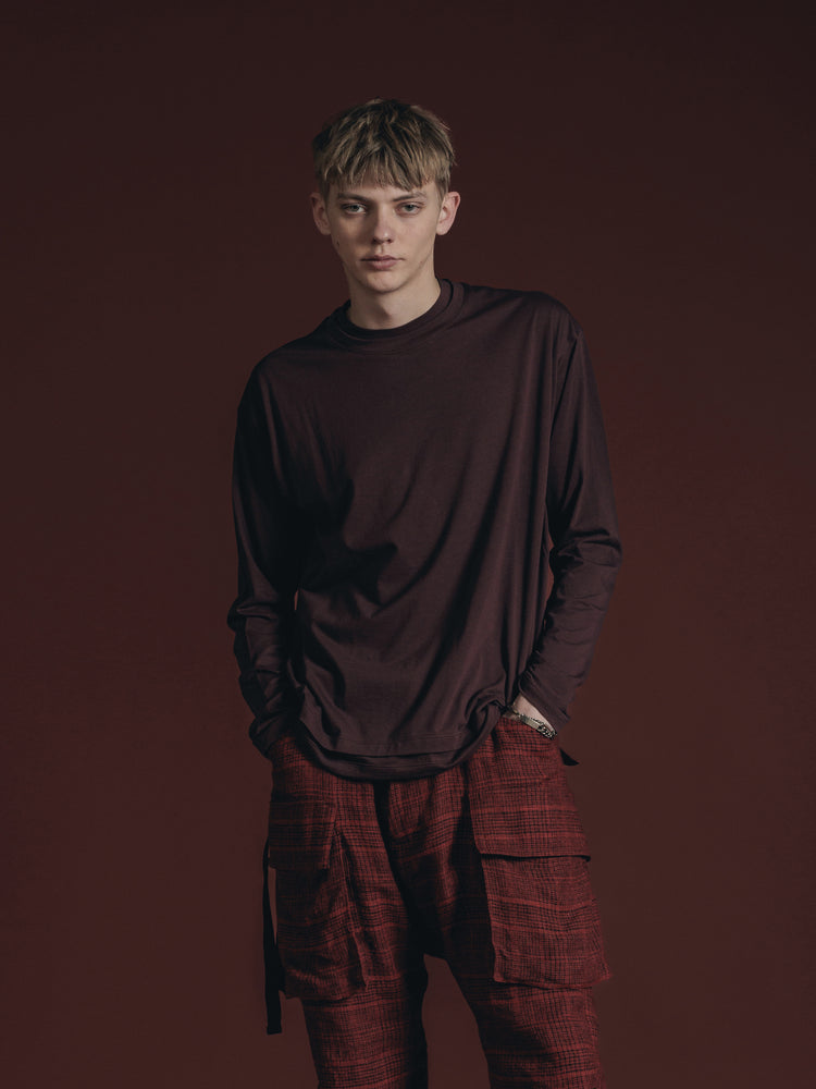 
                  
                    COTTON/CASHMERE LONG SLEEVE T
                  
                