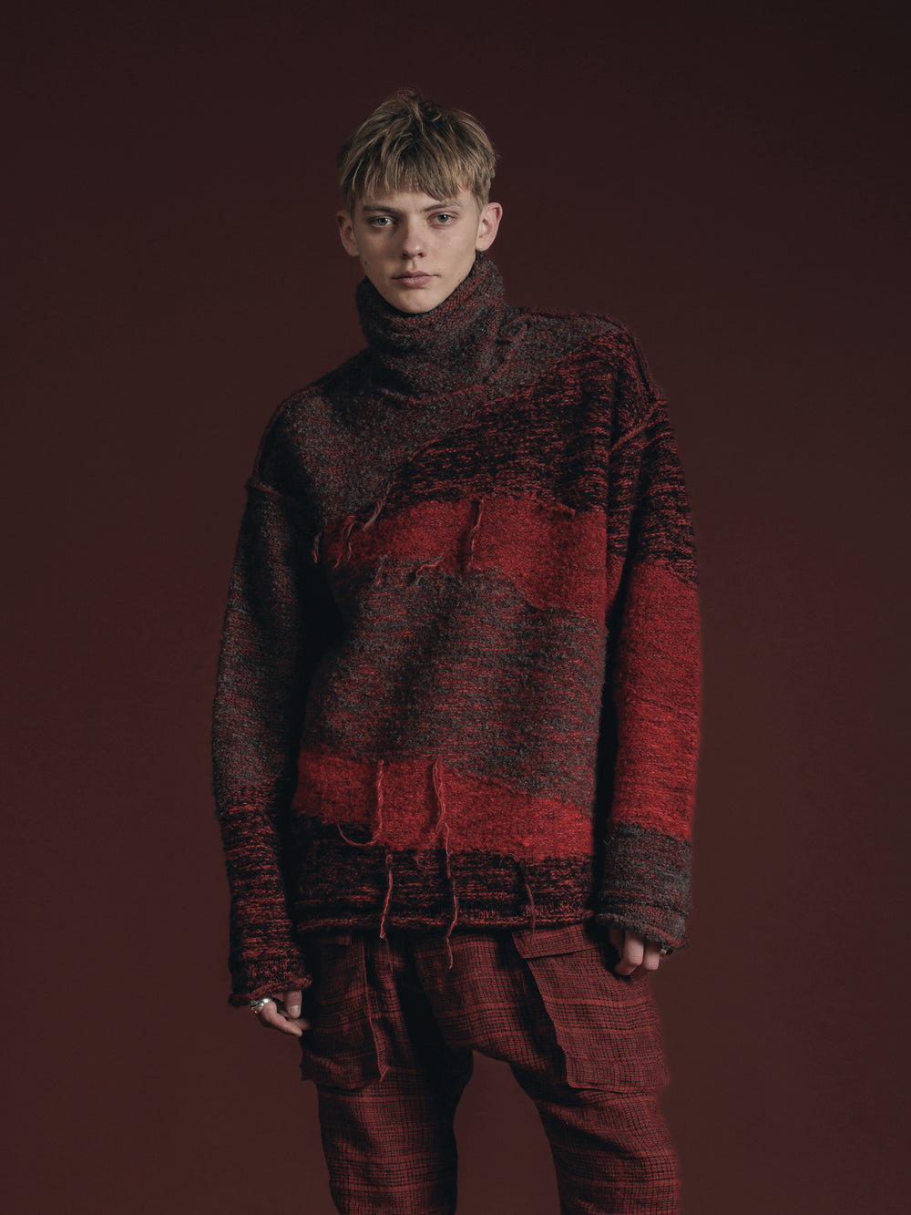 【交渉可】The Viridi-anne リバーシブル グランジニット THE VIRIDI-ANNE リバーシブルグランジセーター