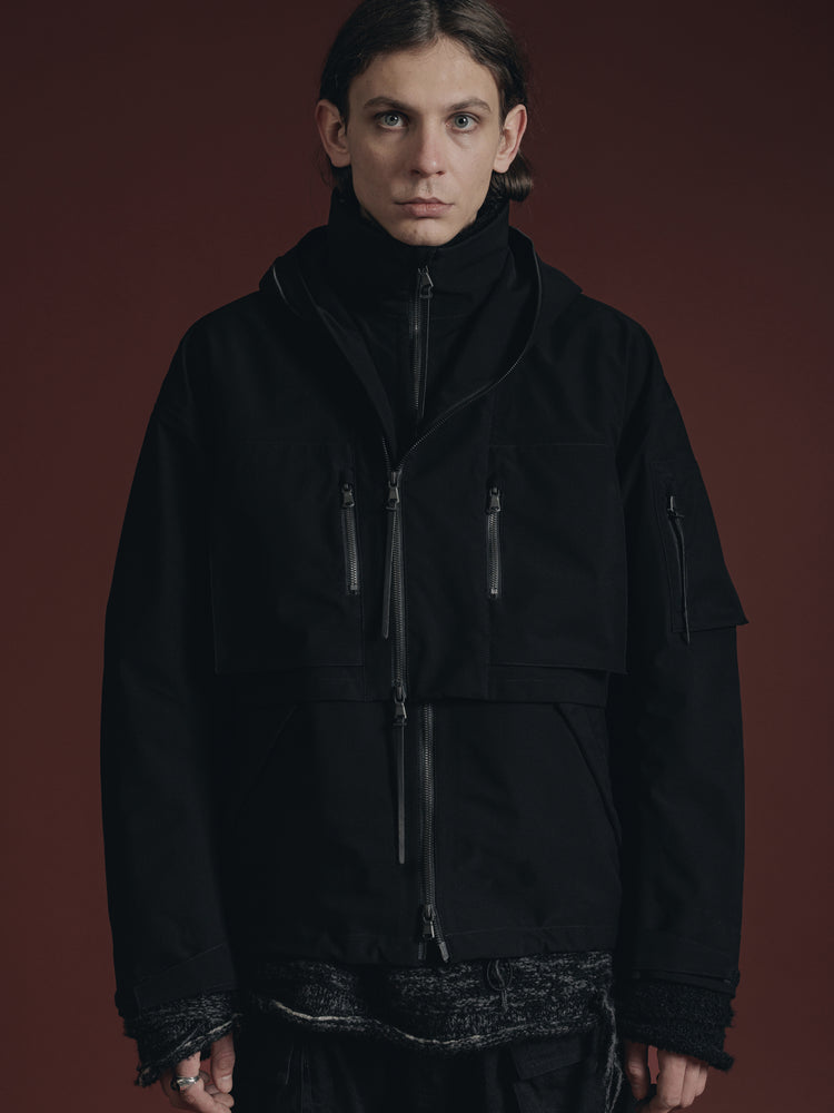 
                  
                    WATER REPELLENT HOODED JACKET
                  
                