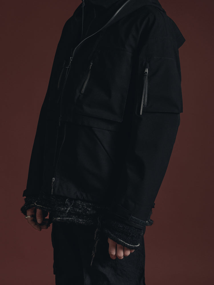 
                  
                    WATER REPELLENT HOODED JACKET
                  
                