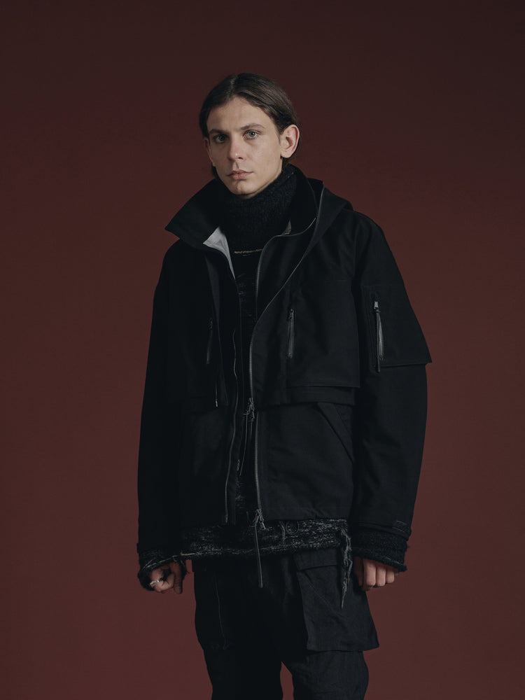 
                  
                    WATER REPELLENT HOODED JACKET
                  
                