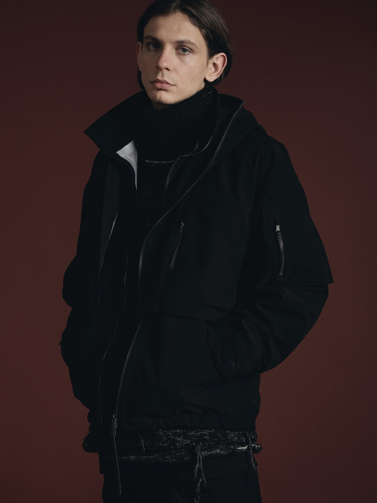 
                  
                    WATER REPELLENT HOODED JACKET
                  
                