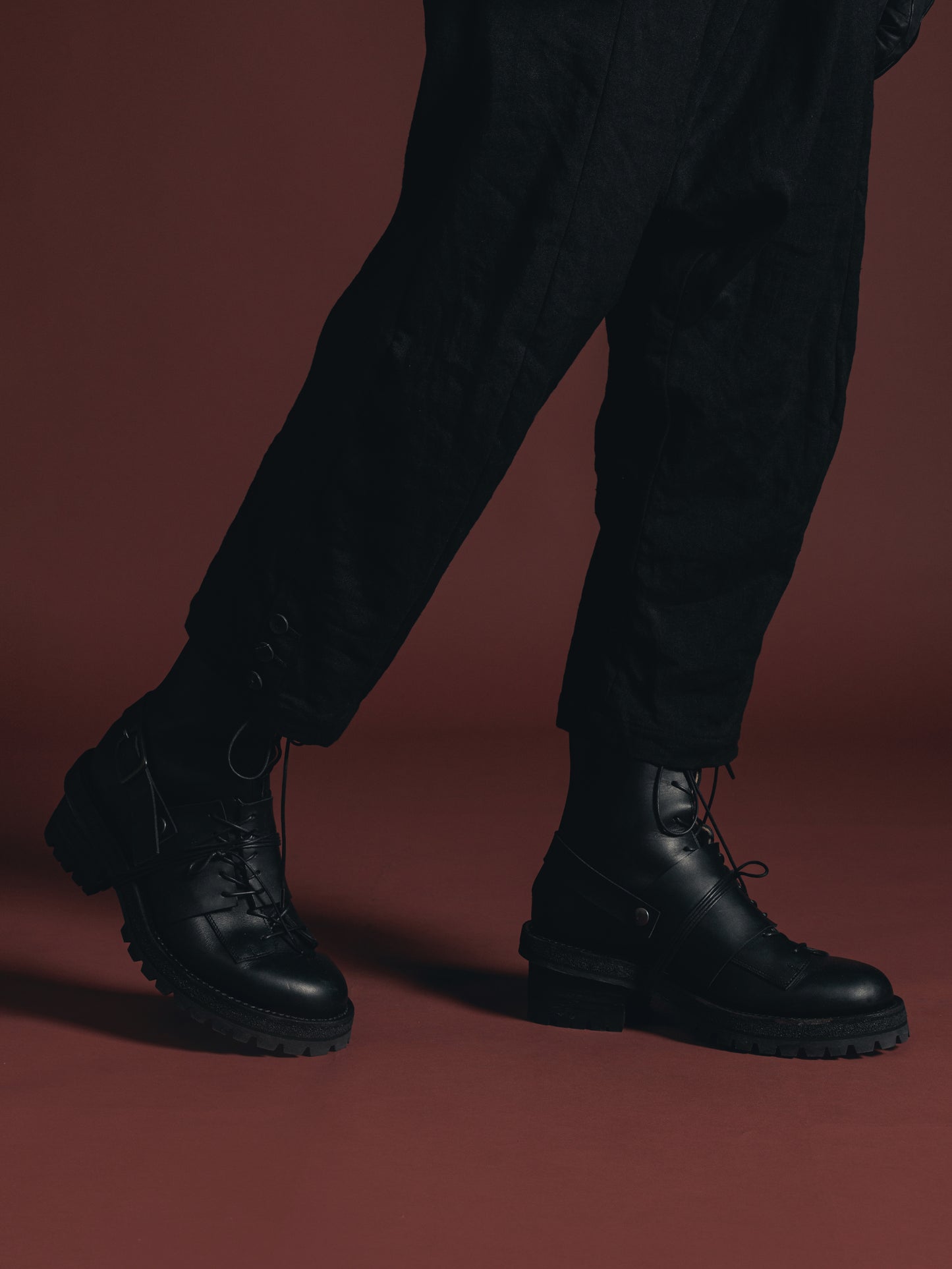 
                  
                    LAYERED LACE UP BOOTS
                  
                