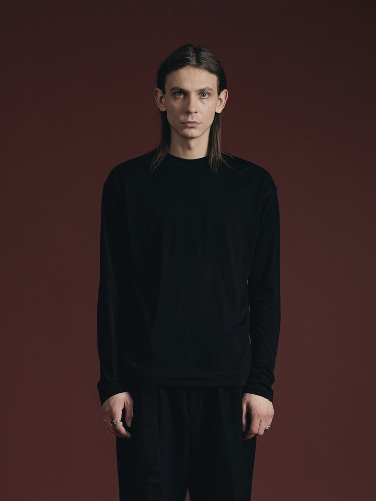 
                  
                    COTTON/CASHMERE LONG SLEEVE T
                  
                
