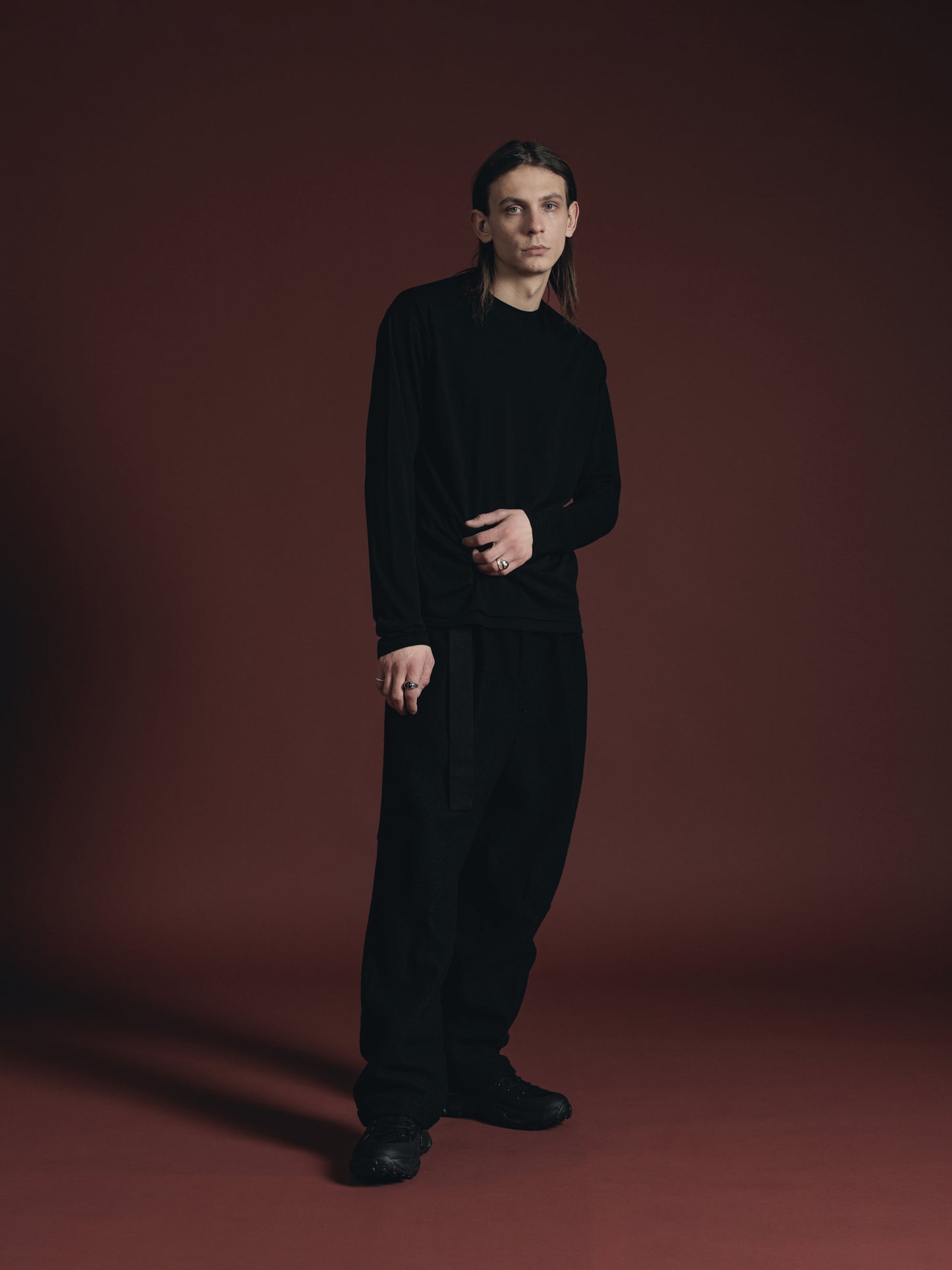 
                  
                    COTTON/CASHMERE LONG SLEEVE T
                  
                