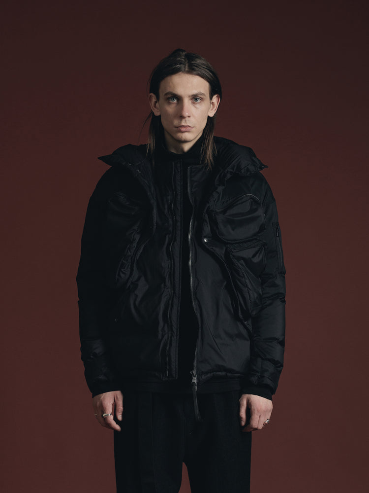 
                  
                    LAYERED DOWN JACKET
                  
                