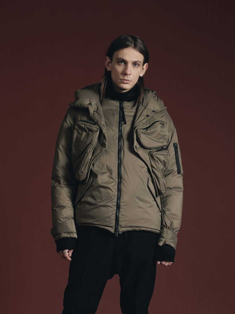 
                  
                    LAYERED DOWN JACKET
                  
                