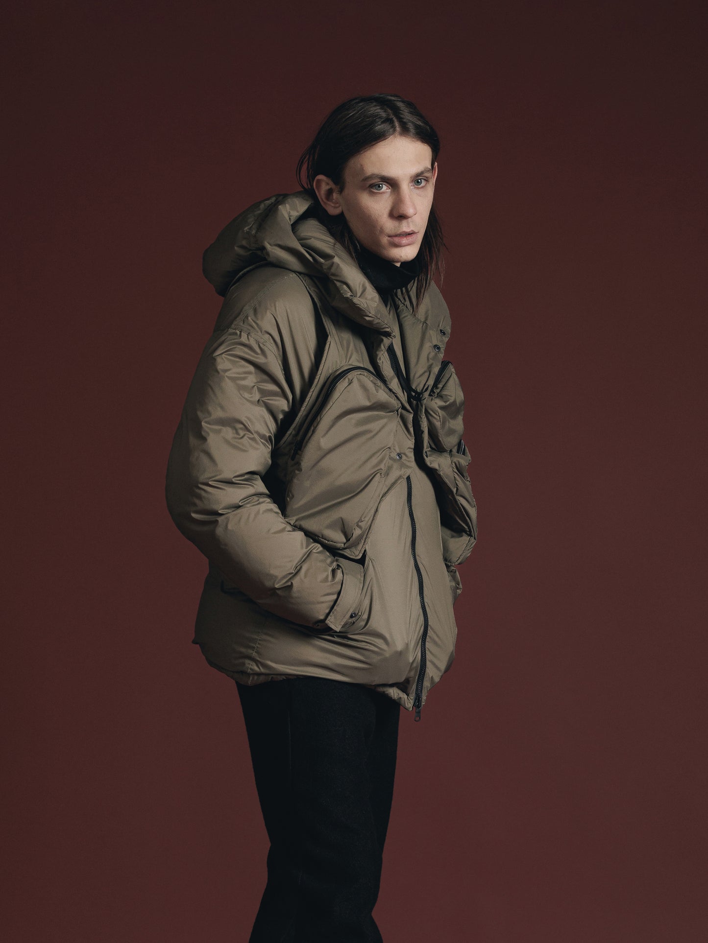 
                  
                    LAYERED DOWN JACKET
                  
                