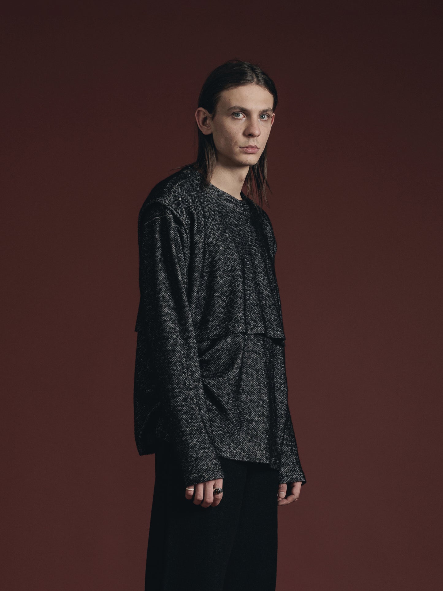 
                  
                    WOOL MIX JERSEY LAYERD L/S
                  
                