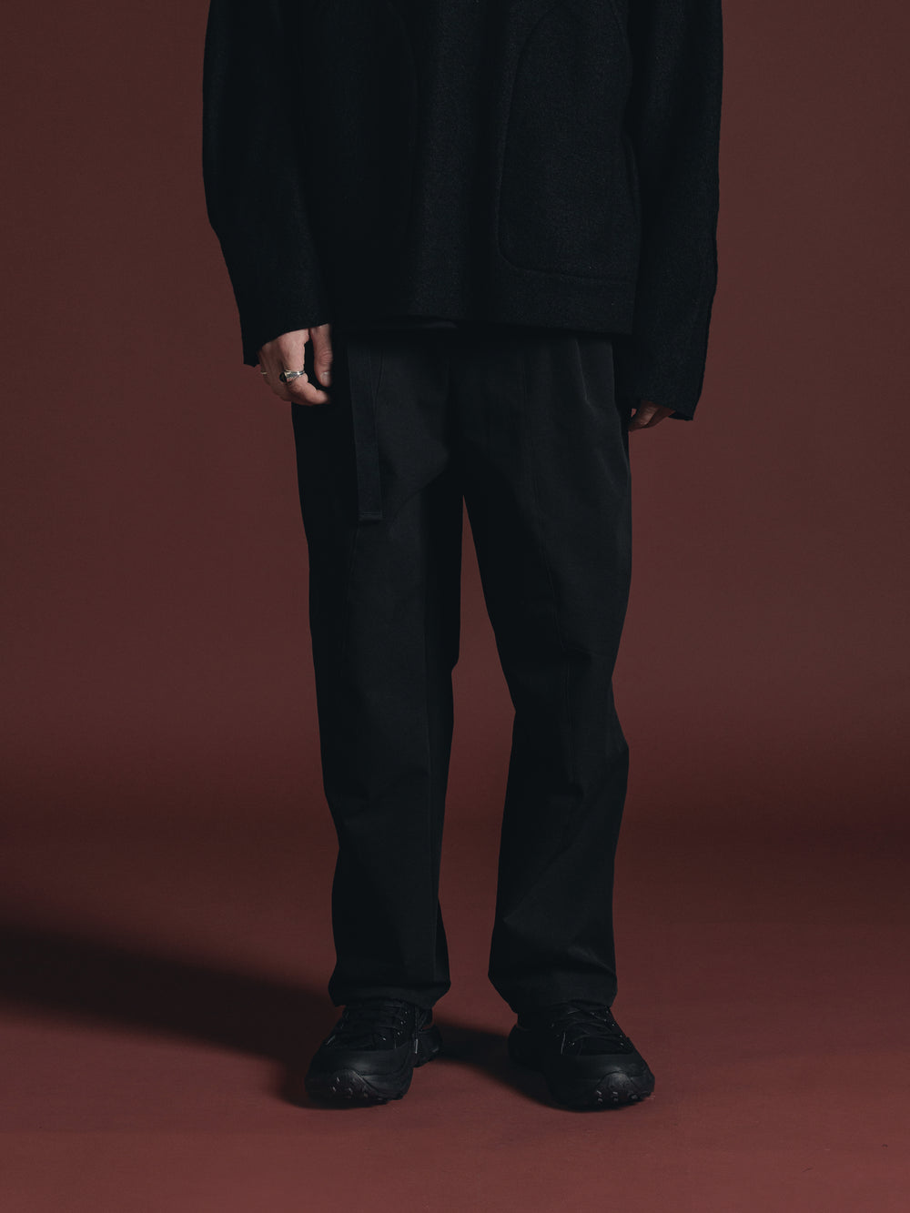 WATER REPELLENCY WIDE TROUSERS