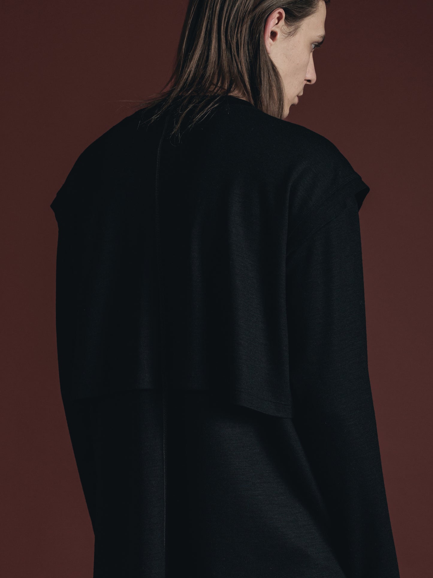 
                  
                    WOOL JERSEY LAYERD L/S T-SHIRT
                  
                