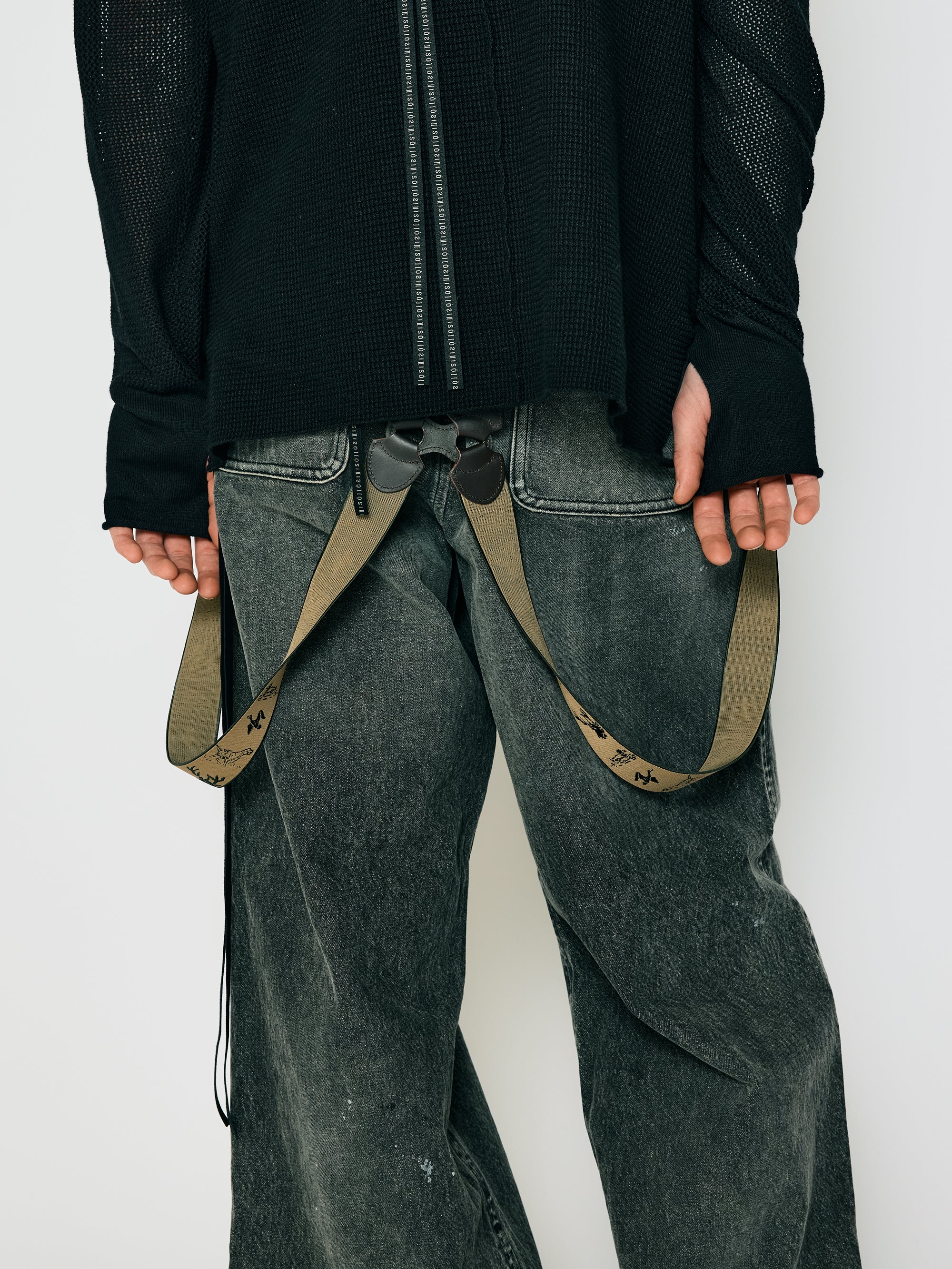 ISO]（イソウ） ×ANACHRONORM Damaged Denim Baggy Trouser