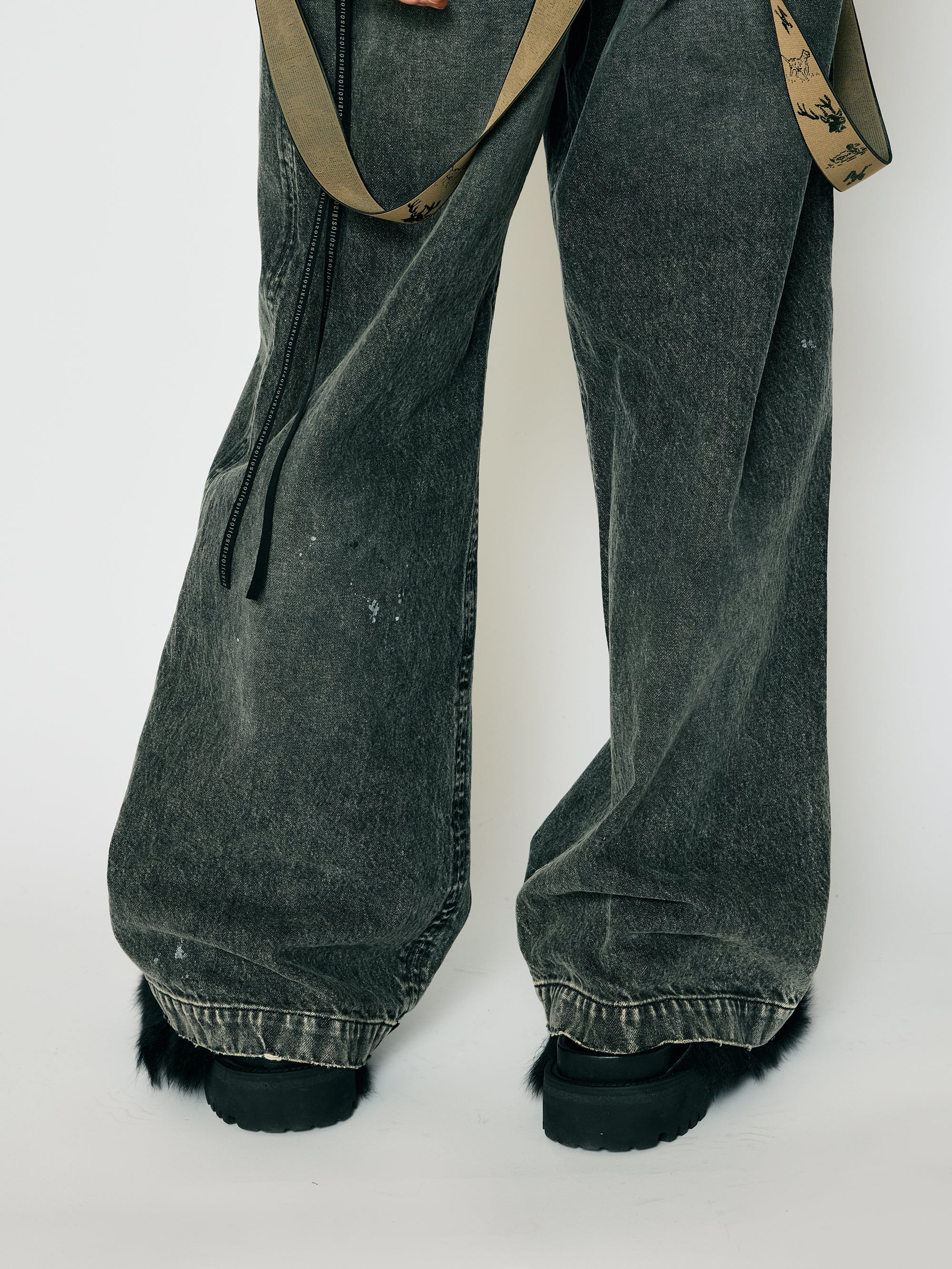 ISO]（イソウ） ×ANACHRONORM Damaged Denim Baggy Trouser（アナクロ