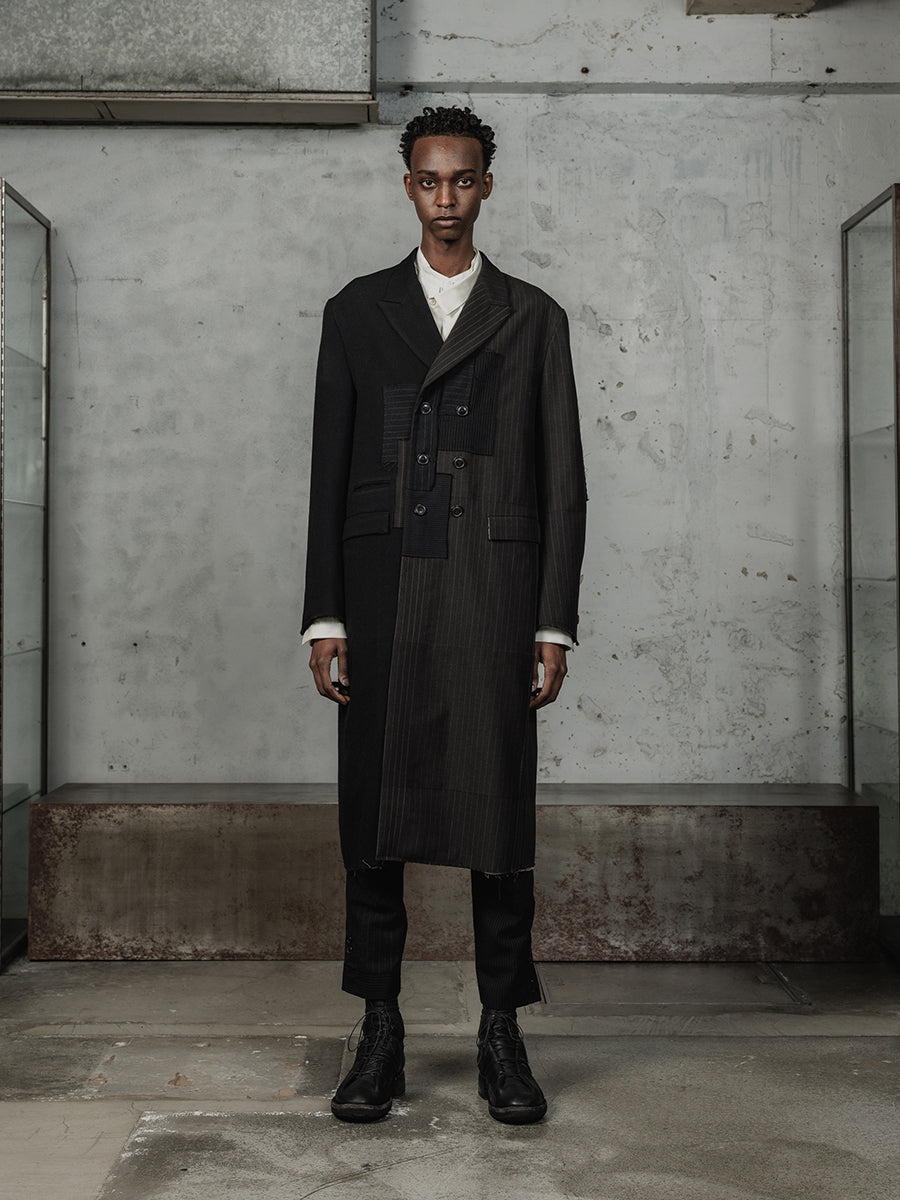 DUELLUM（デュエラム）PATCHED CHESTER COAT（パッチワークチェスター