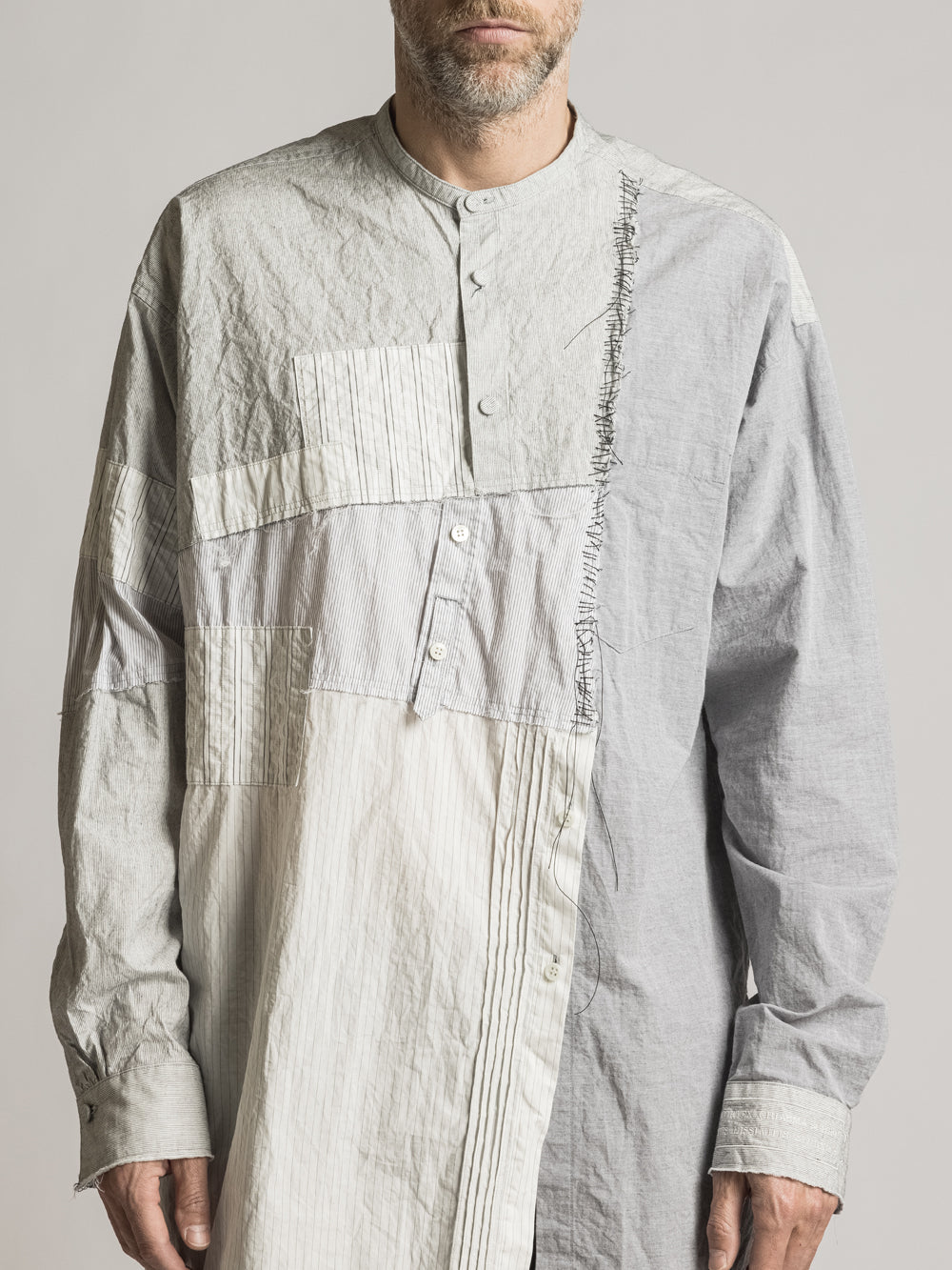 
                  
                    STRIPE COLLAGE SHIRT
                  
                