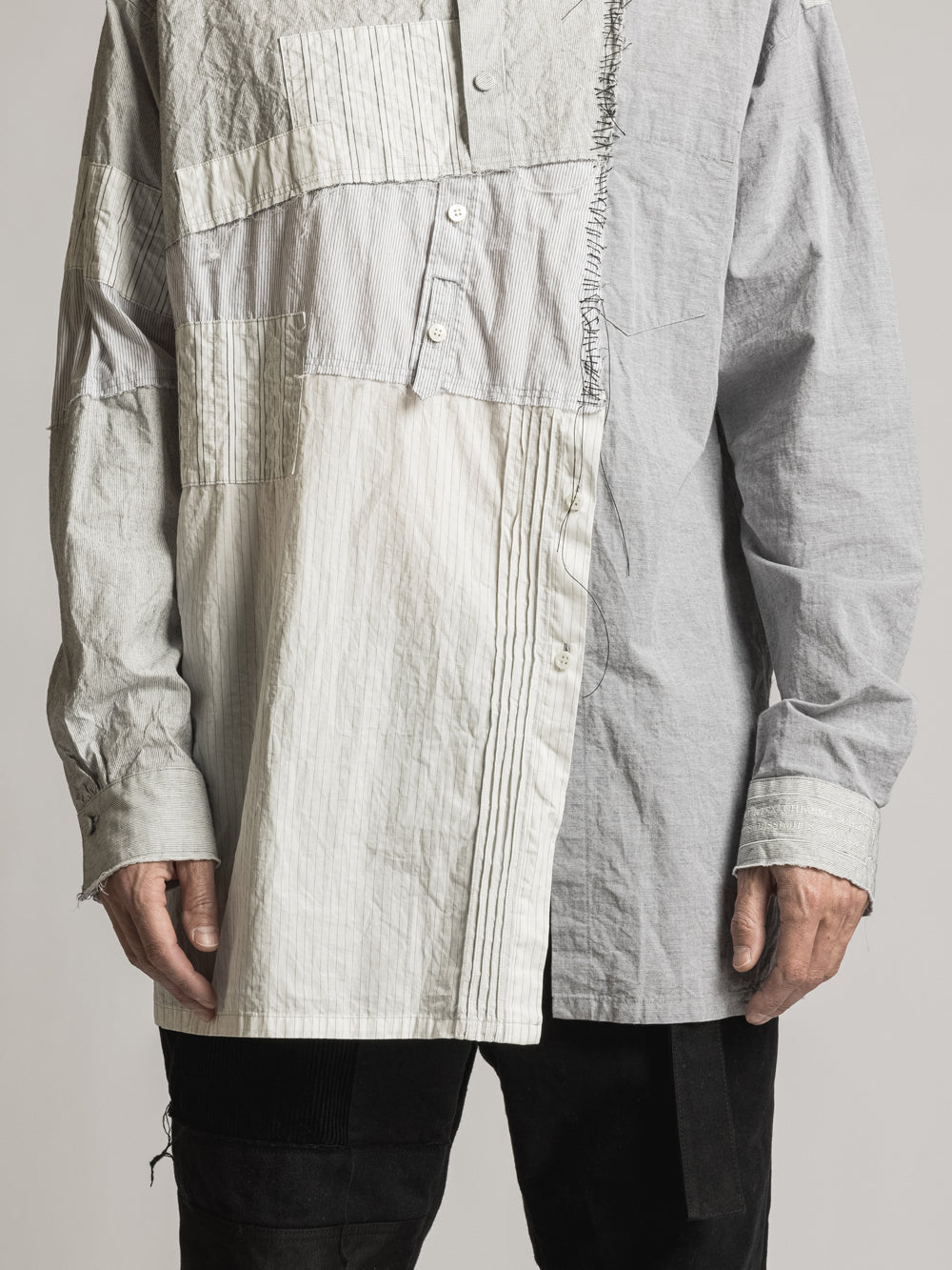 
                  
                    STRIPE COLLAGE SHIRT
                  
                