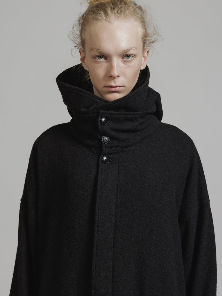 
                  
                    OBJECT DYE WOOL HOODED COAT
                  
                