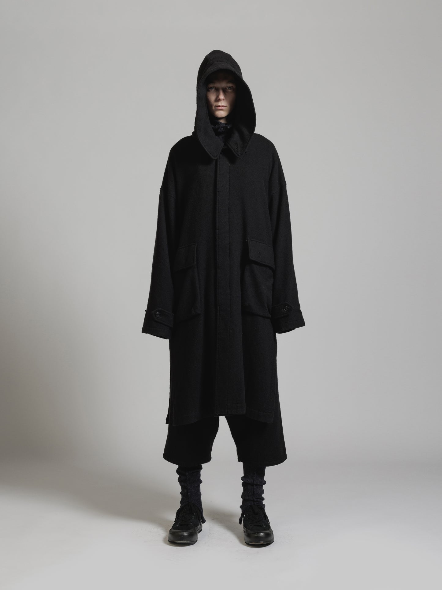 
                  
                    OBJECT DYE WOOL HOODED COAT
                  
                