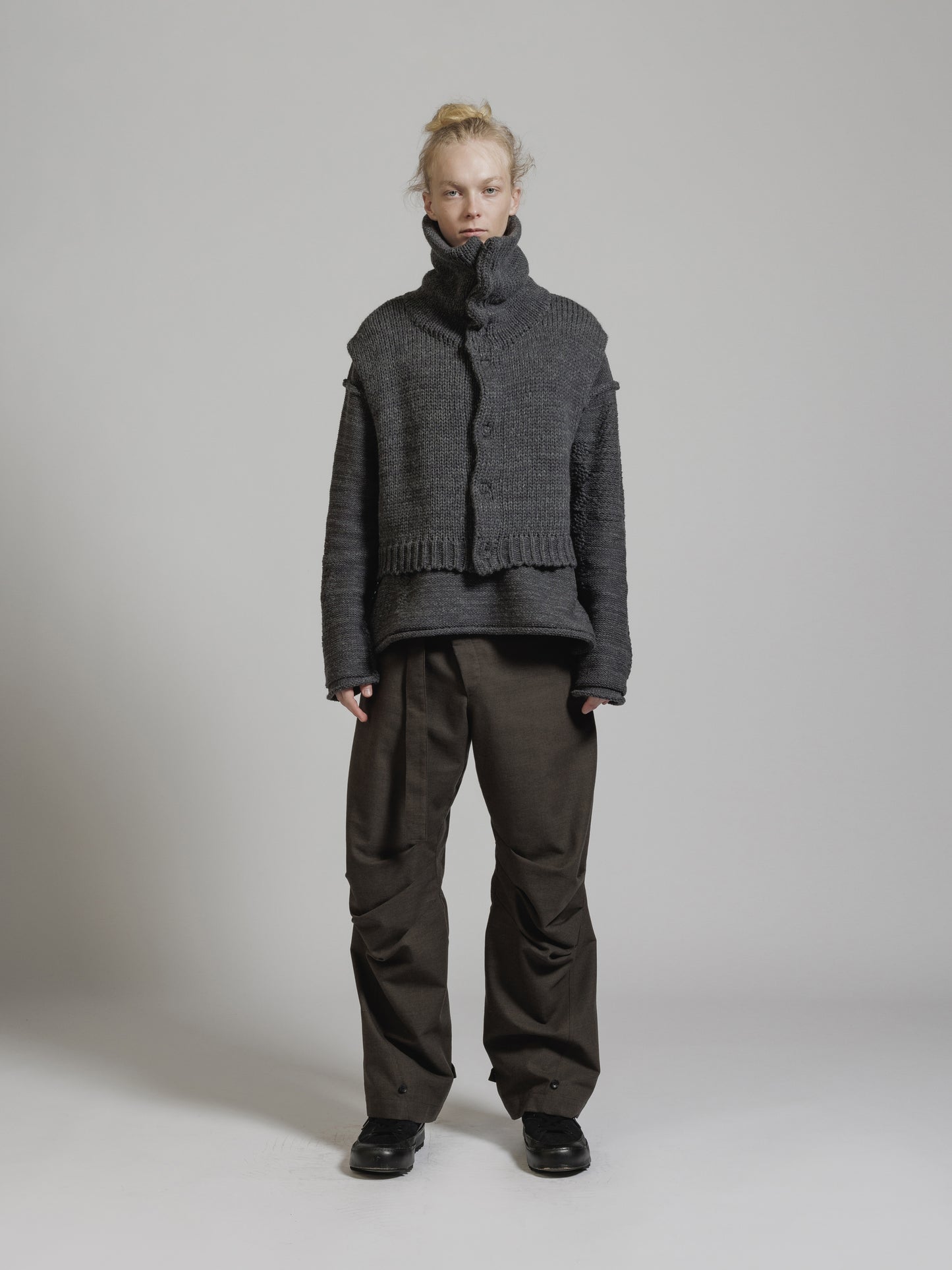 
                  
                    SHARKSKIN WIDE TROUSERS
                  
                
