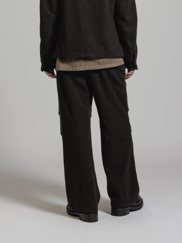 
                  
                    OBJECT DYE WOOL WIDE PANTS
                  
                