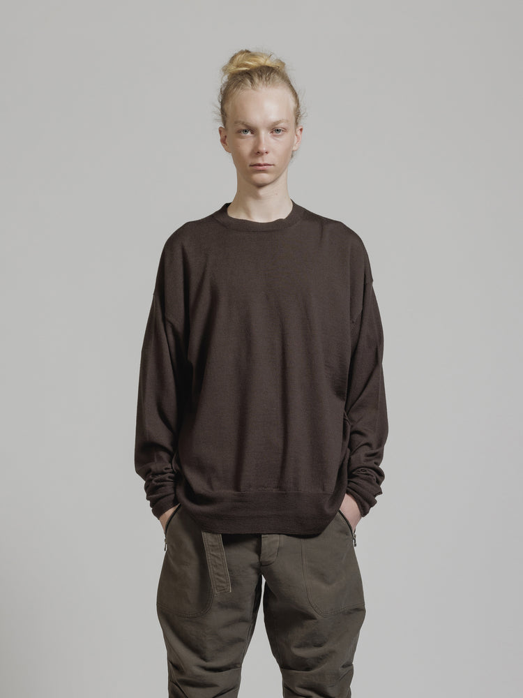 
                  
                    EXTRA FINE MERINO WOOL PULLOVER KNIT
                  
                