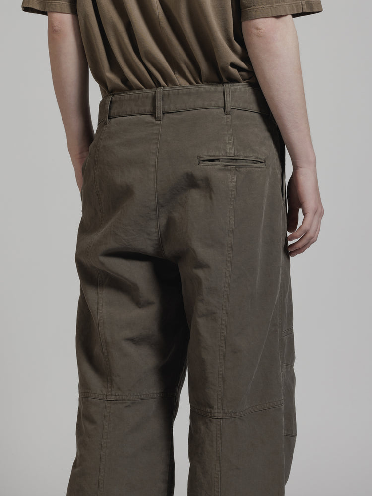 
                  
                    GARMENT DYE COTTON WIDE PANTS
                  
                