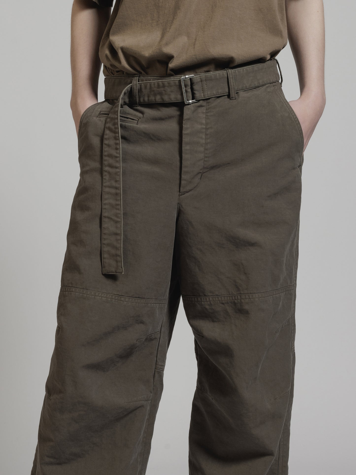 
                  
                    GARMENT DYE COTTON WIDE PANTS
                  
                