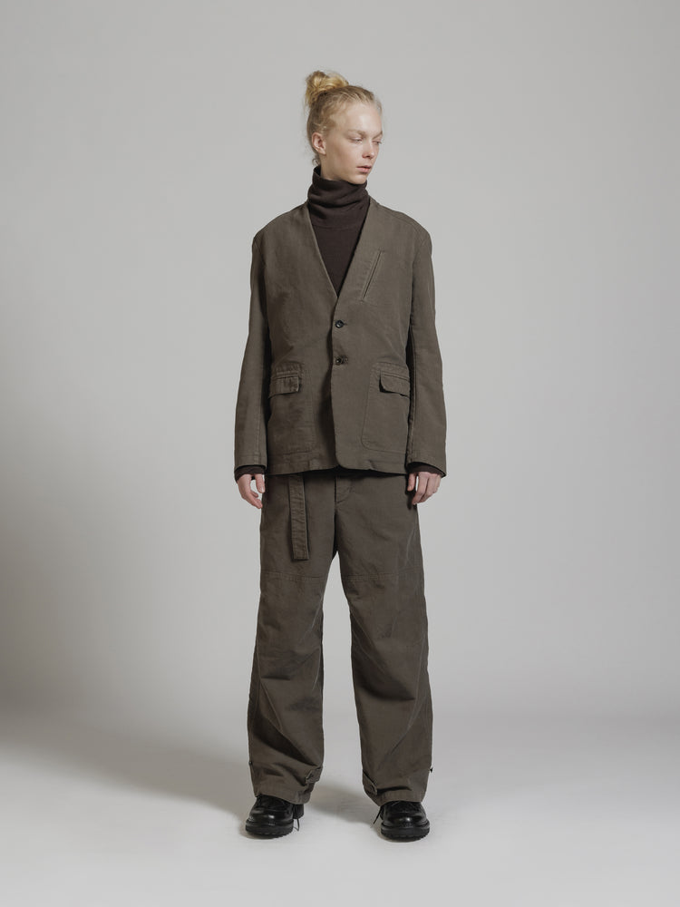 
                  
                    GARMENT DYE COTTON WIDE PANTS
                  
                