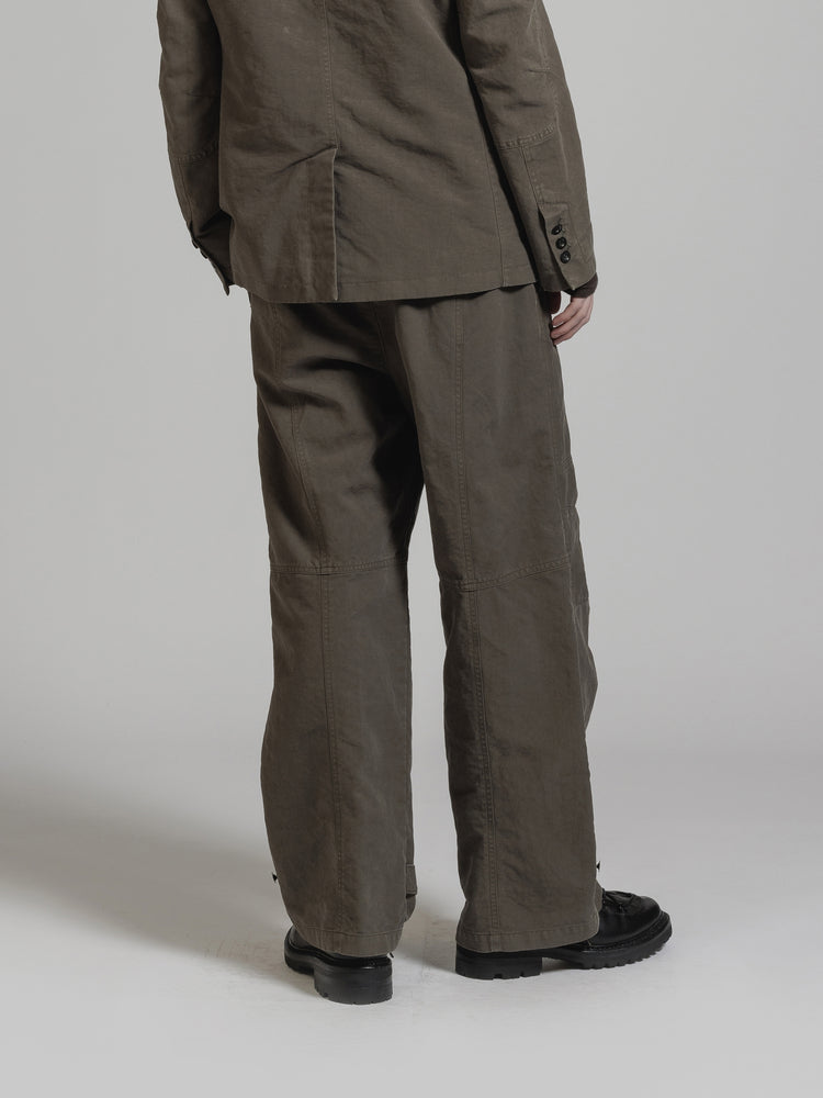 
                  
                    GARMENT DYE COTTON WIDE PANTS
                  
                