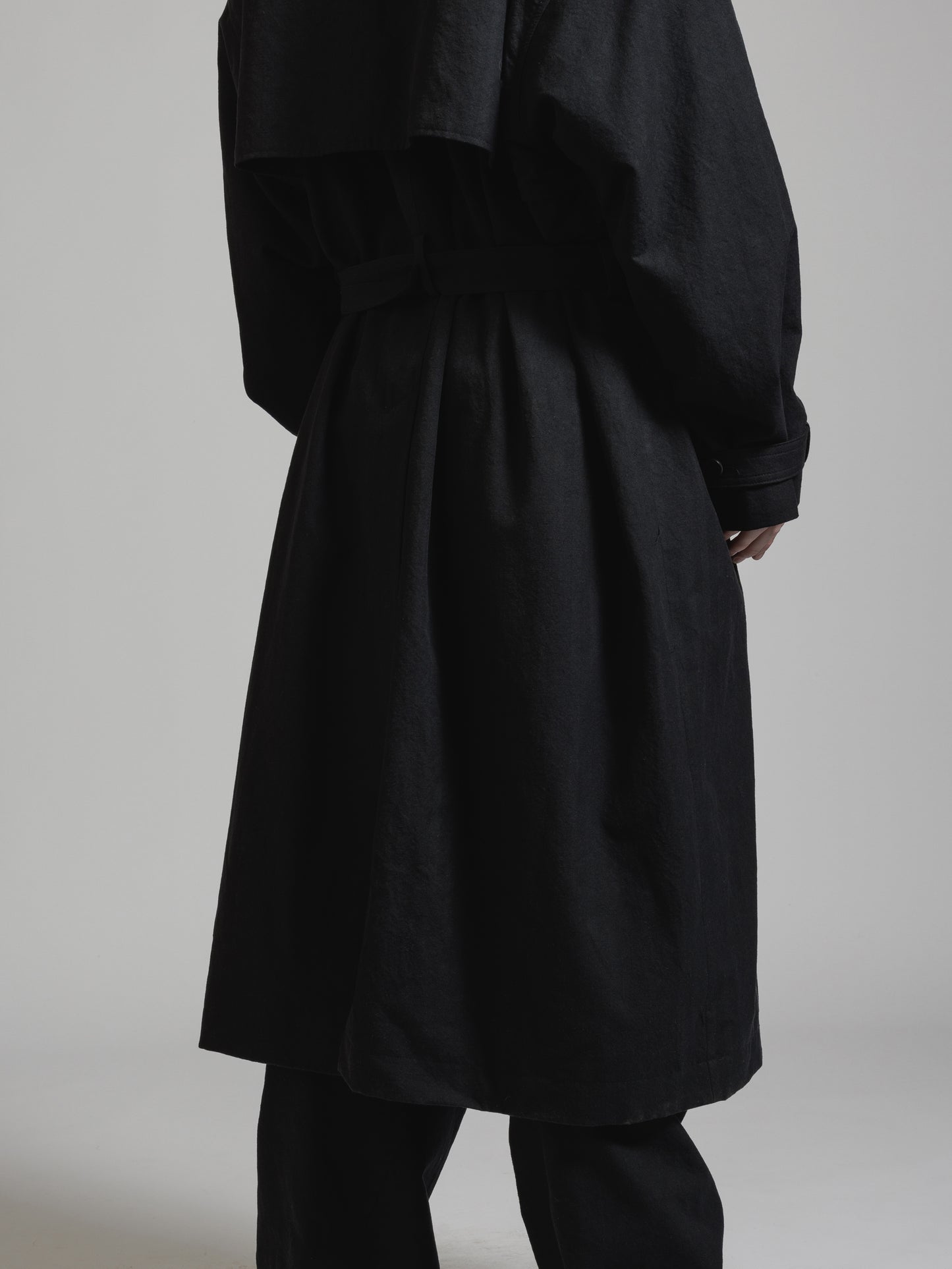
                  
                    HERRINGBONE COLLARLESS COAT
                  
                