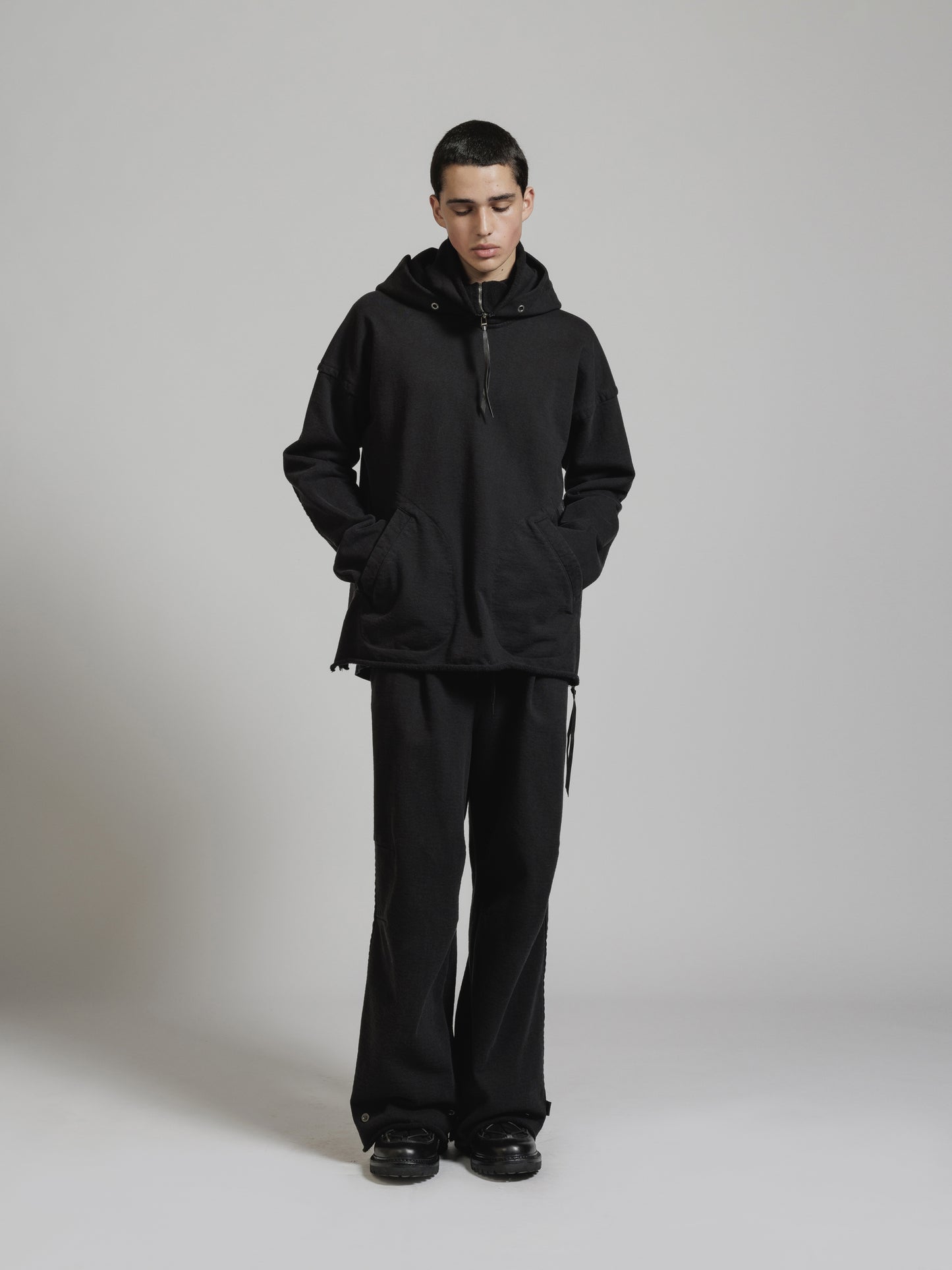 
                  
                    GARMENT DYE HEAVY JERSEY WIDE SWEAT PANTS
                  
                