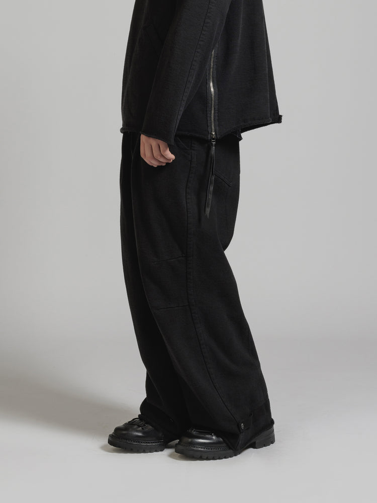 
                  
                    GARMENT DYE HEAVY JERSEY WIDE SWEAT PANTS
                  
                