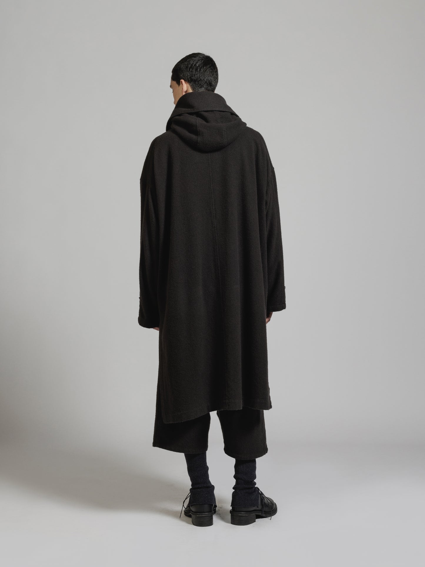 THE VIRIDI-ANNE（ザ ヴィリディアン） TVA 24AW OBJECT DYE WOOL HOODED COAT（製品染め縮絨ウールフードコート）  – The Viridi-anne