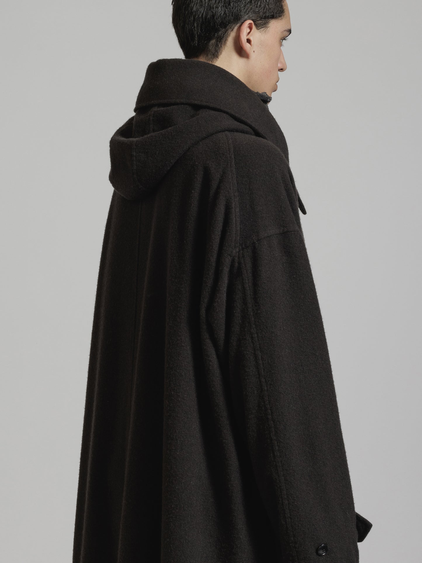 
                  
                    OBJECT DYE WOOL HOODED COAT
                  
                
